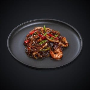 Лапша с морепродуктами