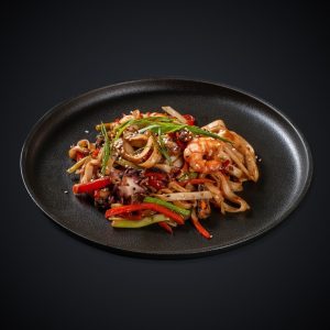 Лапша с морепродуктами